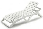 Градински шезлонг Scirocco Bianco SCR023BI бял
