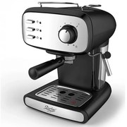 Еспресо машина ZEPHYR ZP 1171 J, 850W, 15 бара, 1.5 литра, Крема диск, Разпенване, Инокс/черен