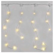 LED външен коледен гирлянд 54 LED, 8 функции, 6,7x0,7 м, IP44, топло бяло