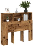 856866 vidaXL Табла за легло тип шкаф 120x19x103,5 см инженерна дървесина