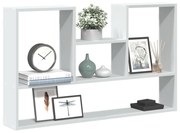 853236 vidaXL Стенен рафт, бял, 99x15x60 см, инженерно дърво