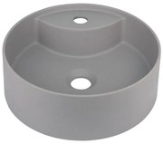 Deante CQS_SU4B-мивка за плот с отвор SILIA Ø 36 см гранит/металически сив