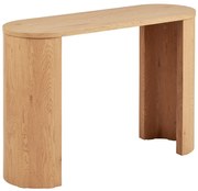 Конзолна маса от декор от дъб в естествен цвят 38x114 cm Bibione – House Nordic
