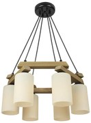 Полилей ПОРТО G, орех, 6xE27