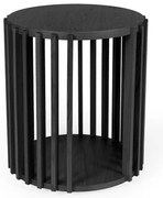 Черна масичка за кафе , ø 53 cm Drum - Woodman