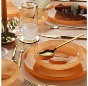 Комплект за хранене 18 части, оранжев/стъкло