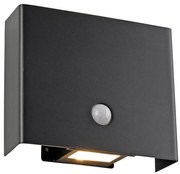 JUST LIGHT. 19471-18 - LED външно осветително тяло с датчик 2xLED/1,25W/3,7V 440