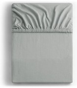 Светлосив еластичен чаршаф от джърси 90x200 cm Amber – Restilo