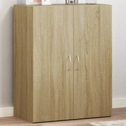 840767 vidaXL Шкаф за документи, сонома дъб, 60x32x77,5 см, инженерно дърво