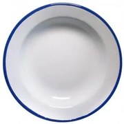 Емайлирана чиния дълбока ф22см синьо/бяло RETRO-(99/22 1+1+2)