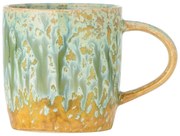 Жълта/светлозелена глинена чаша 400 ml Milani – Bloomingville