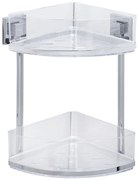 Самоносеща ъглова етажерка Vacuum-Loc на две нива, 19,5 x 28 cm - Wenko