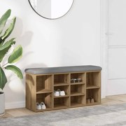 857628 vidaXL Пейка за обувки, дъб артизан, 82x32x45,5 см, инженерно дърво