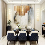 Висящо Таванно Осветление APP1677-8CP Кафяво