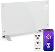 Klarstein Bornholm Curved Smart, конвекционен нагревател, 2000 W, регулиране с приложение, бял