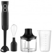 Пасатор с чопър и бъркалка Rosberg R51112MC, 400W, 650 мл, 2 скорости, Черен