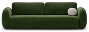Зелен кадифен сгъваем/с място за съхранение диван 262 cm Tonale – Cosmopolitan Design