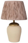 Настолна лампа RAMZES 1xE27/40W/230V кремава/кафява