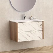 Конзолен PVC шкаф ICP 8050MW, 80x45.3x50см