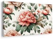 Картина на платно – Романтични божурови цветя