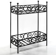 Цветарник с извити детайли от ковано желязо