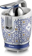 Цитрус преса Ariete Capri JUICER 0413/0C, 85W, Метално тяло, Безшумна работа, 2 приставки, Бял/син