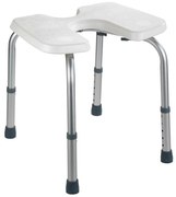 WENKO 206051100-столче SECURA 46x53,5 см бяло/сребристо