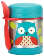 Skip Hop - Термосъд за храна с лъжица/вилица ZOO 325 ml бухал