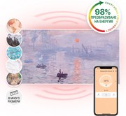 Klarstein Wonderwall Air Art Smart, инфрачервен нагревател, 120 х 60 см, 700 W, приложение, изгрев