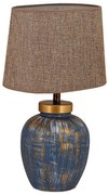 Настолна лампа 1xE27/40W/230V син/бежов