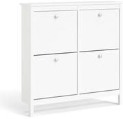 Бяла накланяща се стойка за обувки Madrid – Tvilum