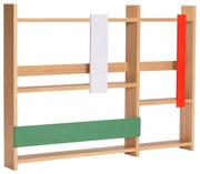 На няколко нива стенен рафт от декор от дъб в естествен цвят 110 cm Arki – Hübsch