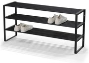 Черна метална стойка за обувки 100x48,5x29 cm Rex – Spinder Design