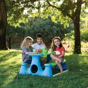 94212 vidaXL Пейка за пикник за деца, 89,5x84,5x48 см, полипропилен