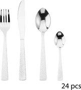 Комплект прибори Secret de Gourmet Sarah, Инокс, 24 части