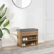 857630 vidaXL Пейка за обувки, дъб артизан, 62x32x50 см, инженерно дърво