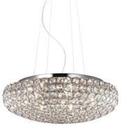 Ideal Lux - LED Кристален пендел KING 7xG9/3W/230V Ø 46 см хром