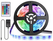 Aigostar - LED RGB димируема лента 5m LED/24W/12/230V IP65 + дистанционно управление