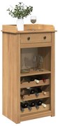 4016390 vidaXL Шкаф за вино "Panama" 57x40x111,5 см борово дърво масив