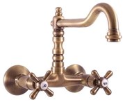 RAV Slezák MK102.5/28SM - Смесител за мивка/умивалник MORAVA RETRO в античен месинг