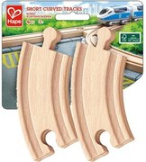 Hape - Игрален комплект Железопътни, извити линии, 4 броя