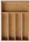 Разпределител за прибори Kinghoff KH 1222, Бамбук, 5 отделения