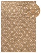 Ръчно изработен ютен килим в естествен цвят 160x230 cm Kunu – Hanse Home