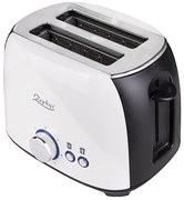 Тостер за хляб ZEPHYR ZP 1440 X, 800W, За 2 филийки, 7 степени на запичане, Бял/черен