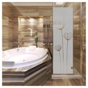 Стикер за врата на душ Макови цветя, 185 x 55 cm - Ambiance