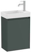 Конзолен шкаф за баня A851678513, Roca, с умивалник, зелен мат 45х26х64.5см