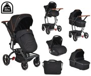 Cangaroo  -  Комбинирана детска количка Ellada 3в1 черен