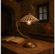 ONLI - Настолна лампа ROSINA 1xE14/6W/230V бронзов