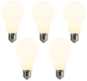 Комплект от 5 LED крушки E27 A67 Опал 8W 900lm 2700K