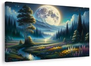 Картина на платно – Магическа долина на лунна светлина